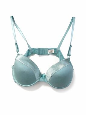 Ornella Aqua Satin Push-Up Bra